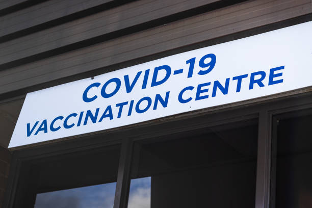 COVID vaccination center in Canada