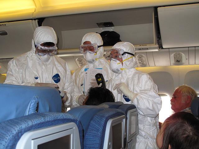 Airline pandemic flu testing