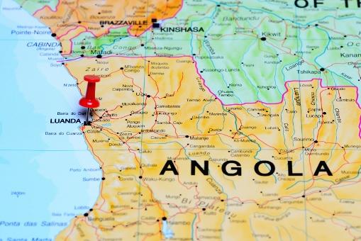 Angola DRC map