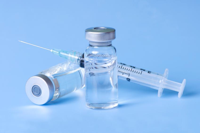 Syringe and vials