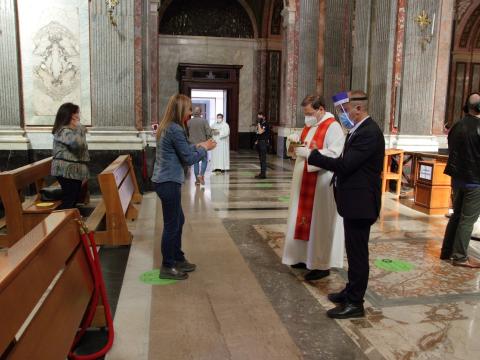 Mass in Italy during COVID-19 pandemic 
