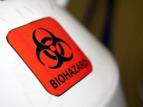 Biohazard container