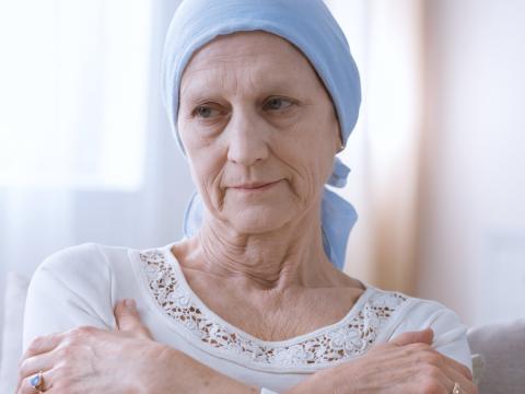 Older woman with cancer