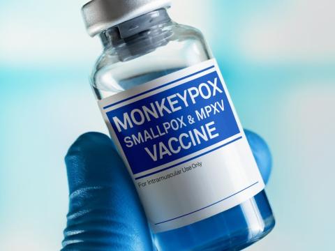 Monkeypox-smallpox vaccine vial