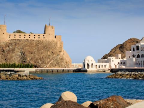 Al-Jalali fort and Sultan's Palace in Old Muscat, Oman
