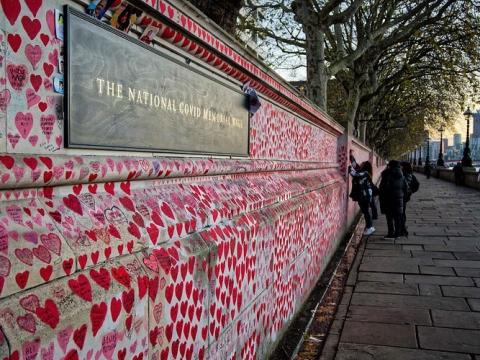 UK COVID memorial wall
