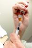 Flu vaccine syringe