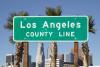 Los Angeles County Line sign