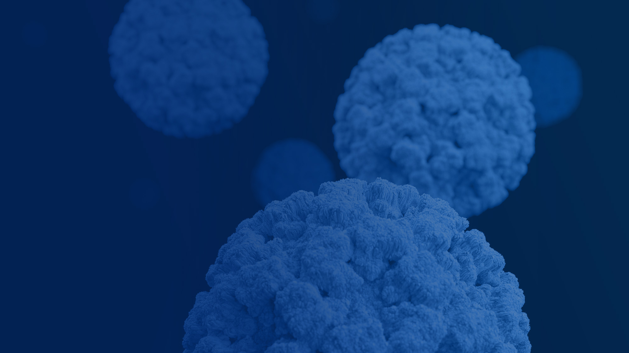 Norovirus virion - Blue