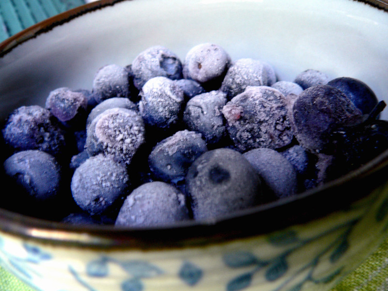 frozen blueberries