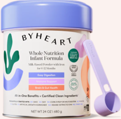 ByHeart infant formula can