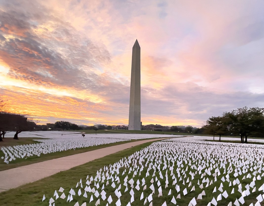 COVID memorial Washington monument