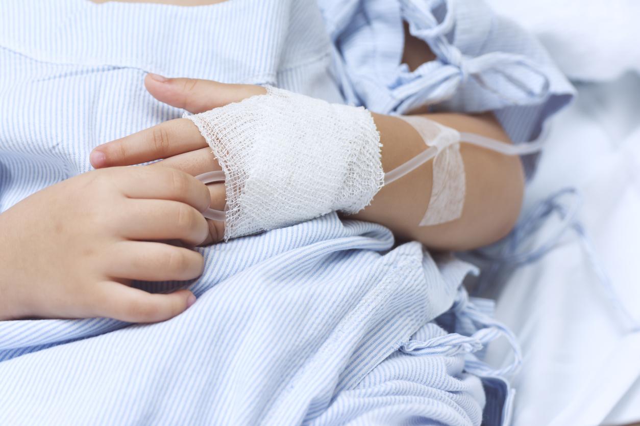 Child with IV