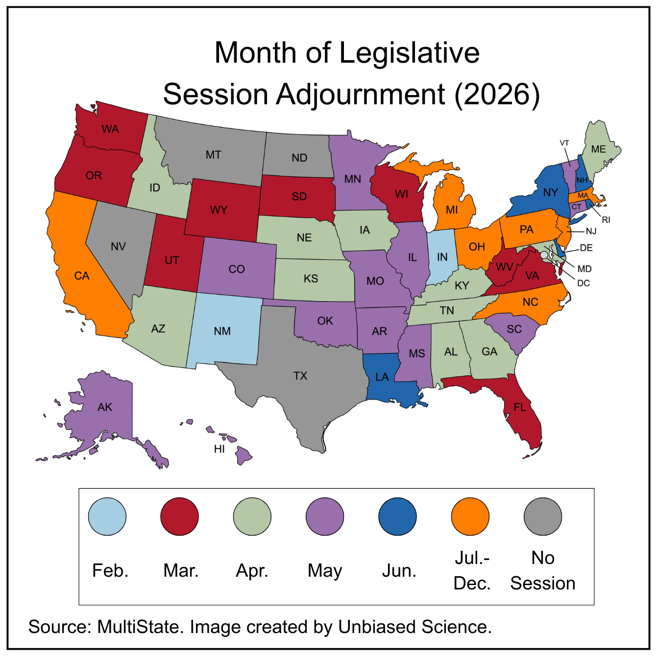 Legislative action map