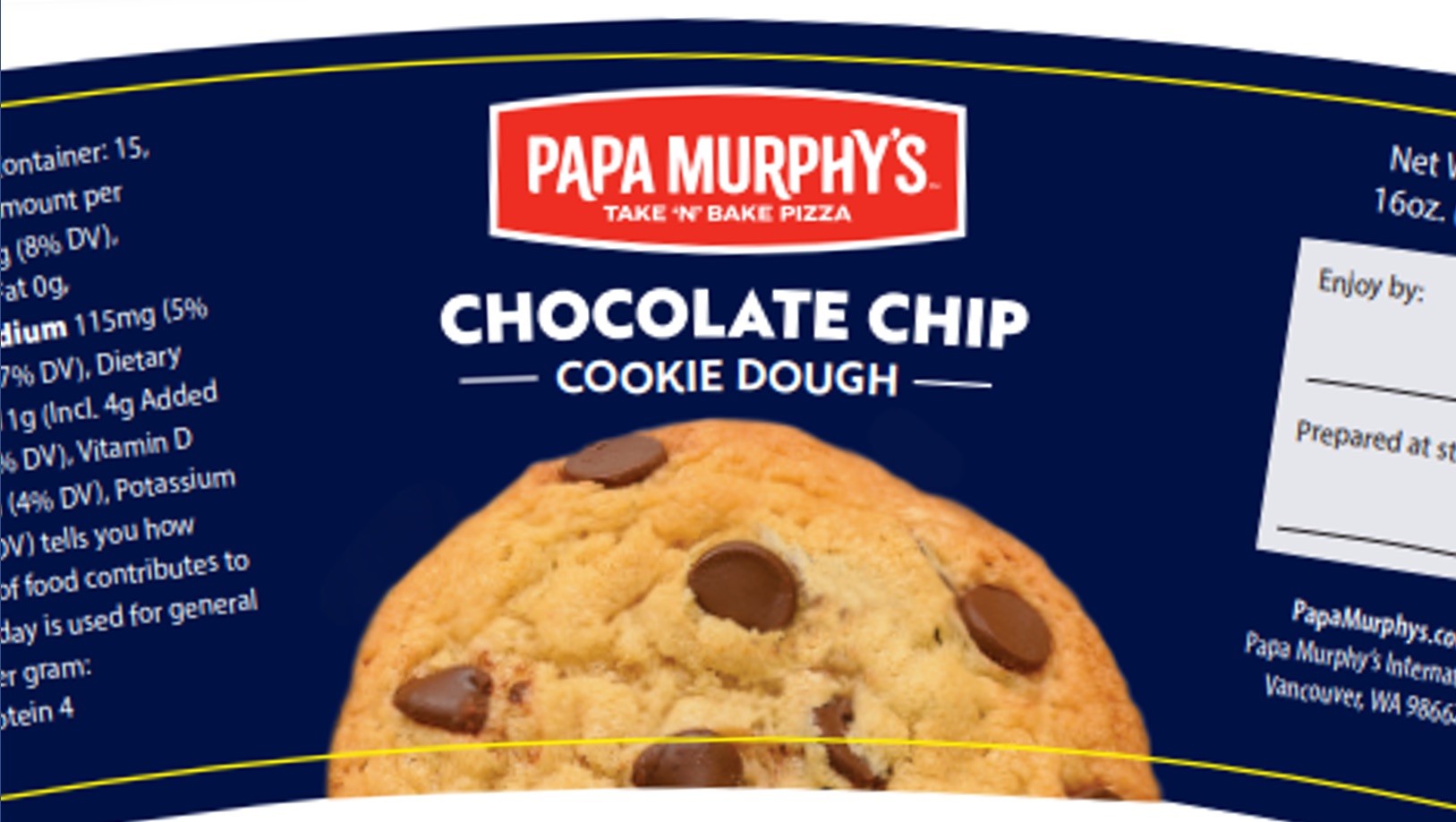 Papa Murphy's cookie dough