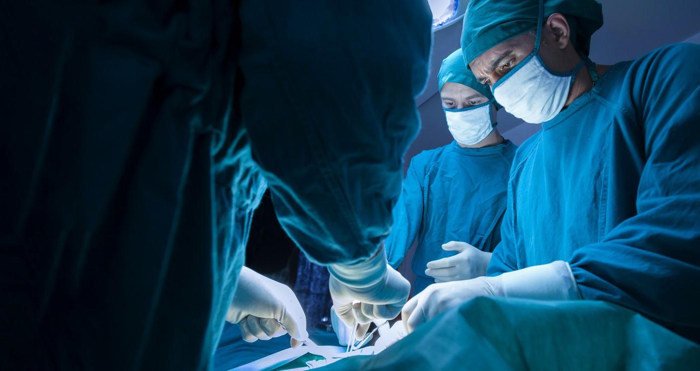 Surgeons performing an operation