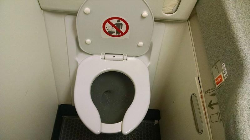Airplane toilet