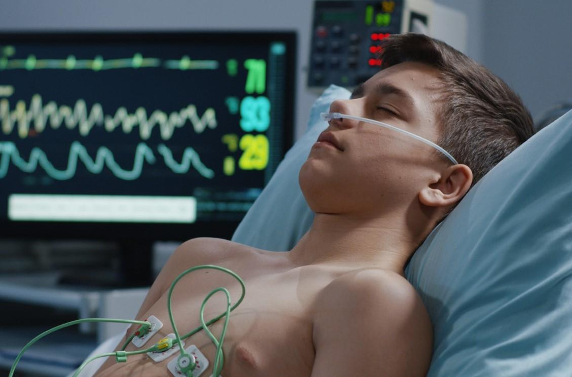 Boy in hospital