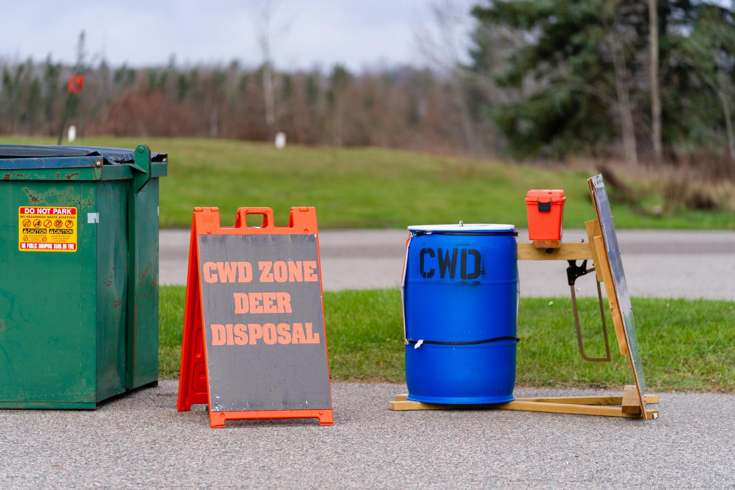 CWD zone deer disposal site