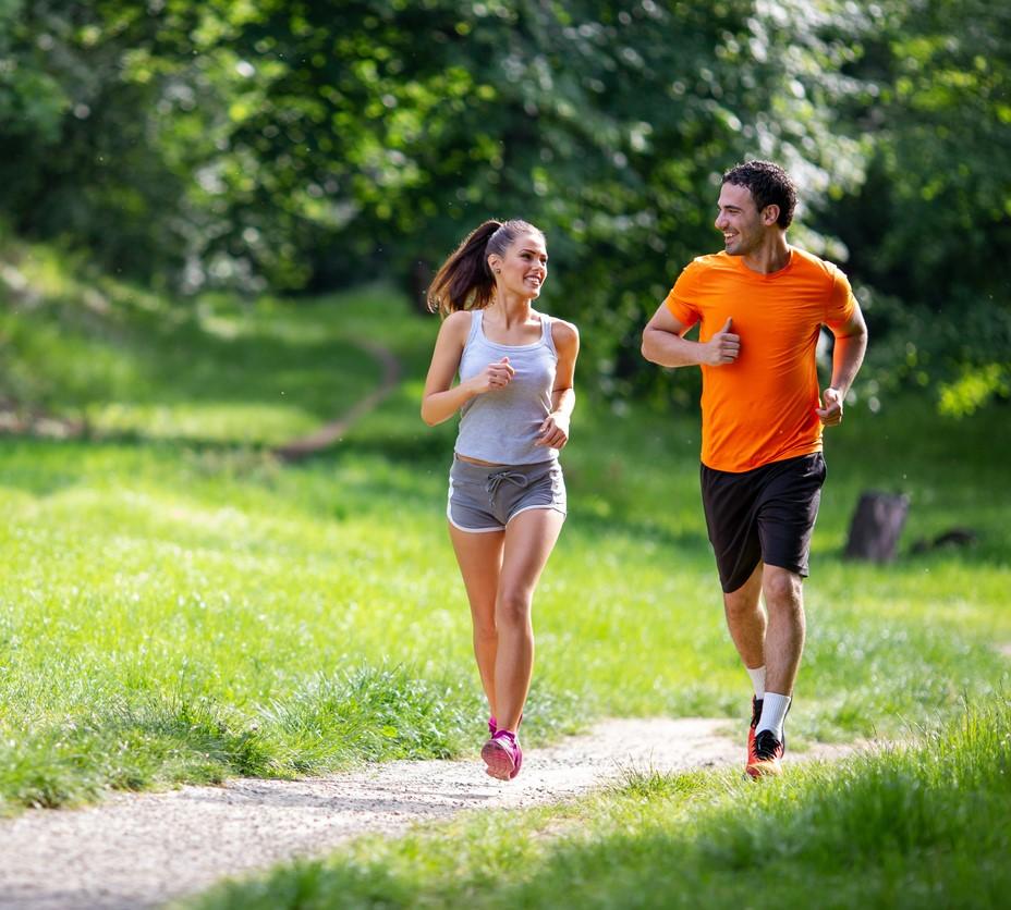 couple jogging