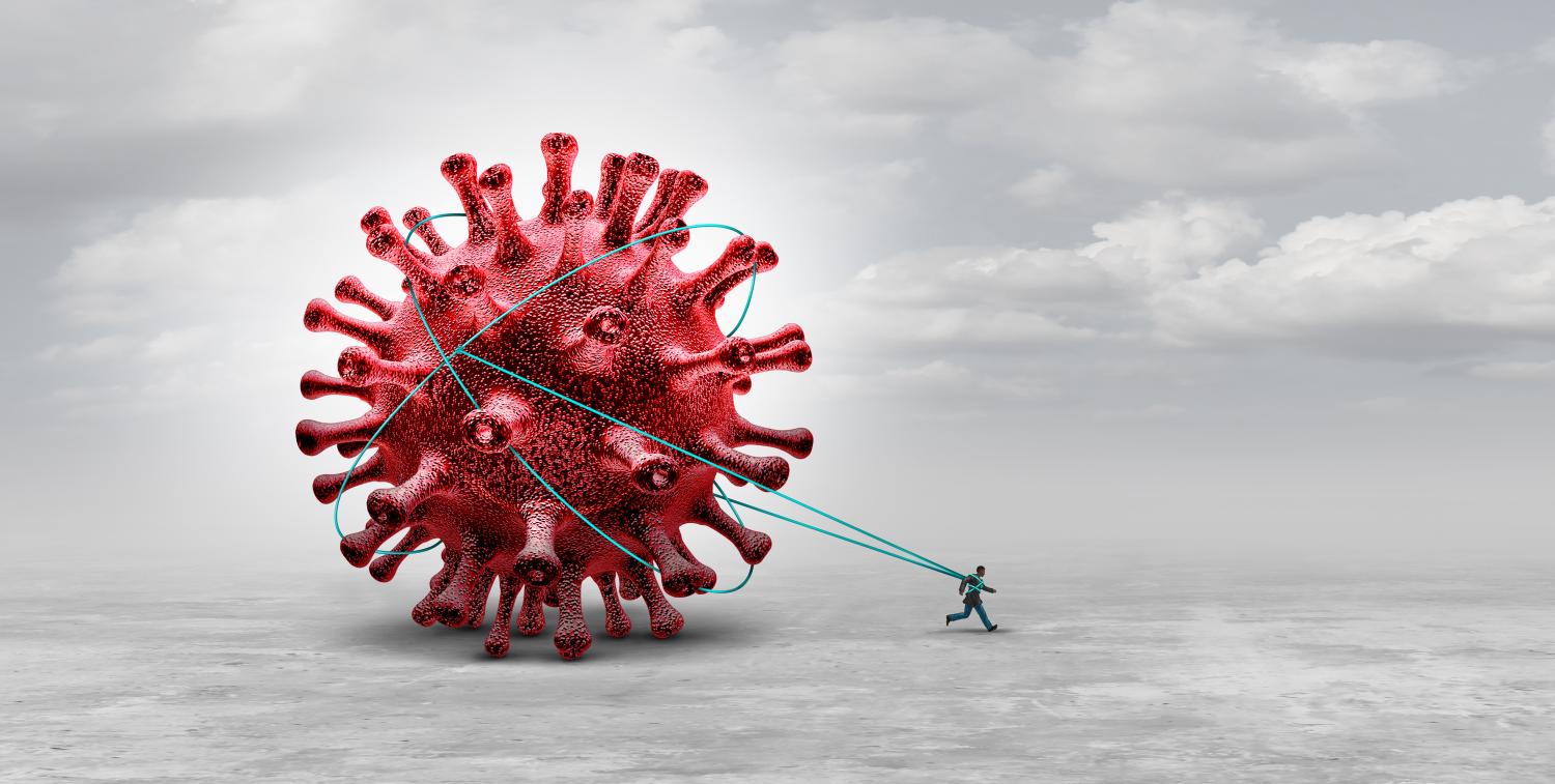Long-COVID patient dragging giant virus