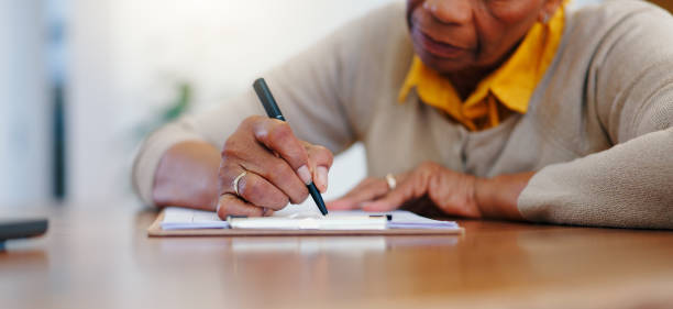 Filling out paperwork
