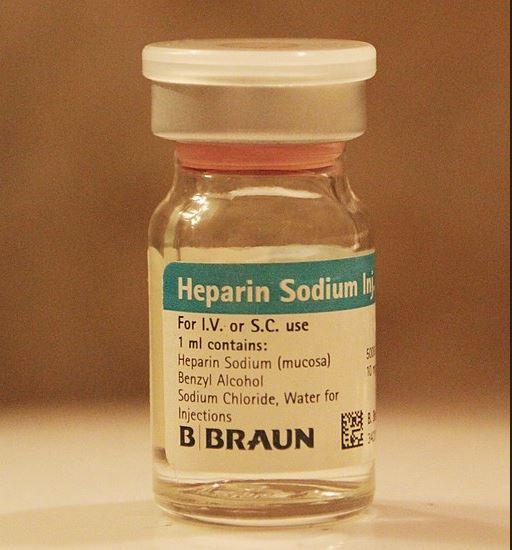 Heparin vial