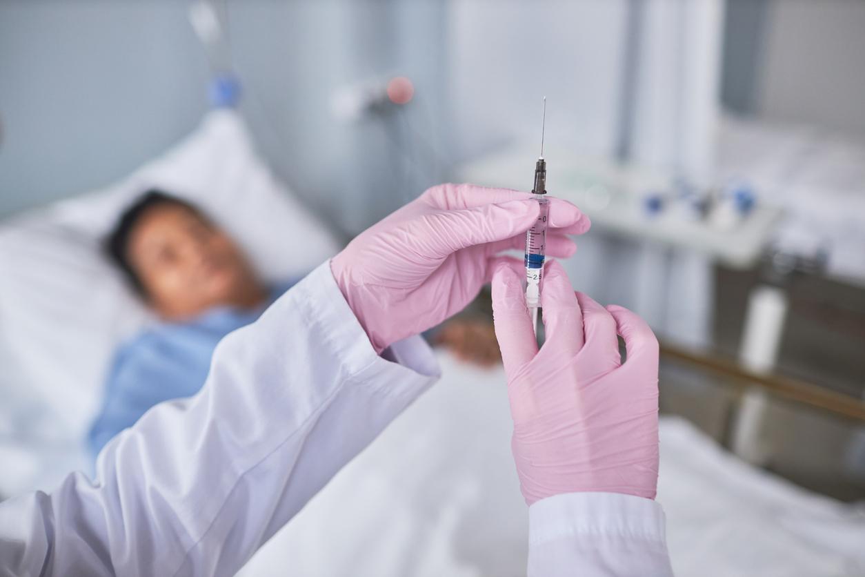 Child in hospital bed 