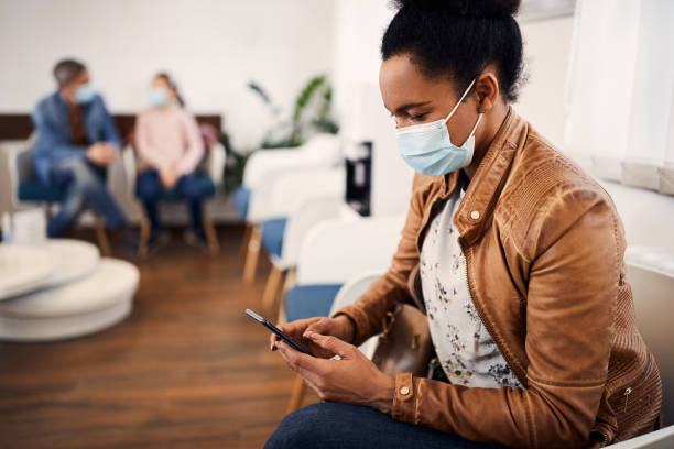 Long-COVID patient in waiting room