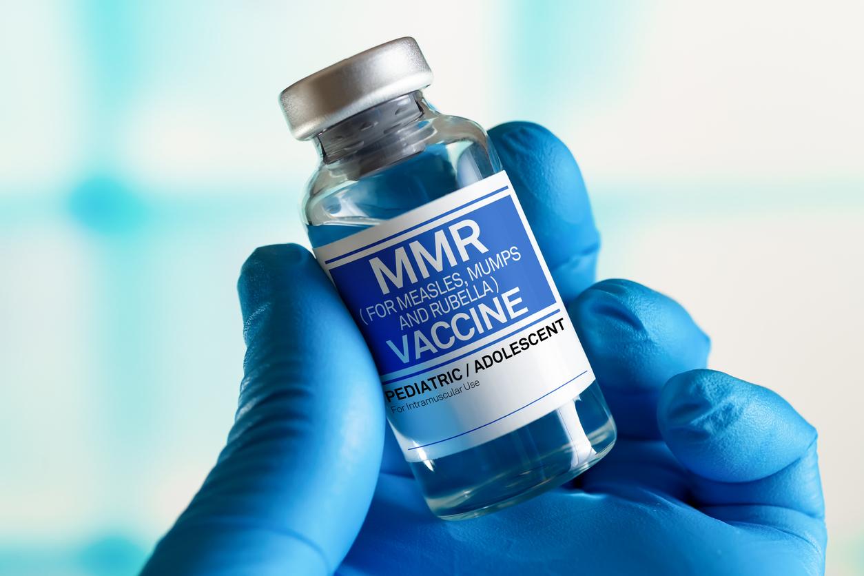 MMR vaccine vial