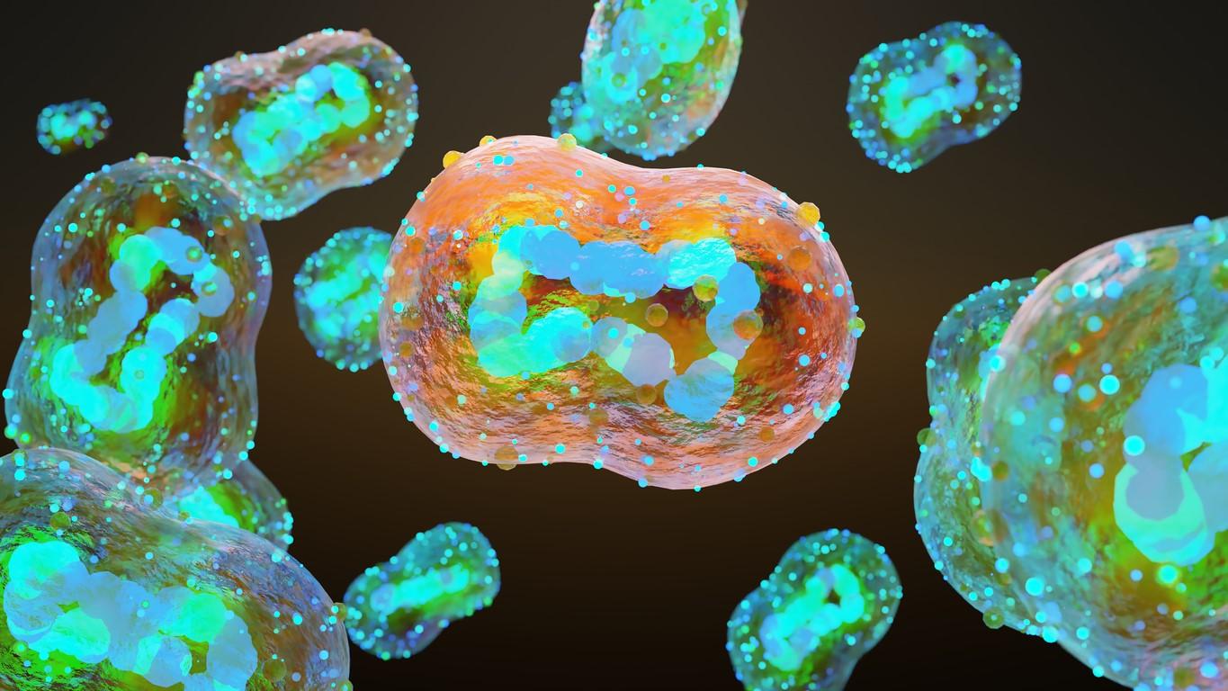Mpox virus illustration