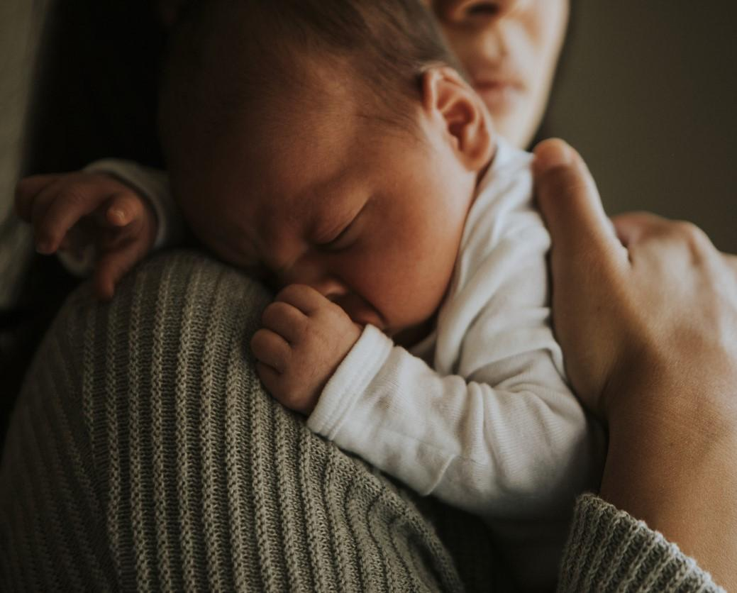 Newborn and mom