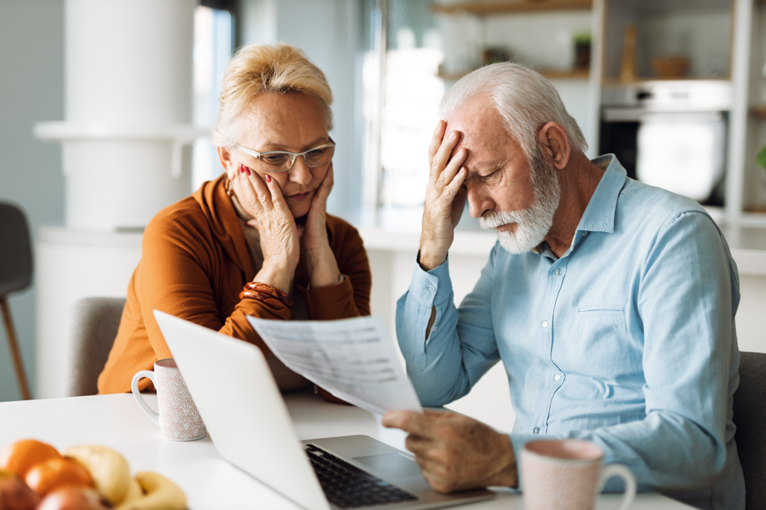 Older couple worried about money