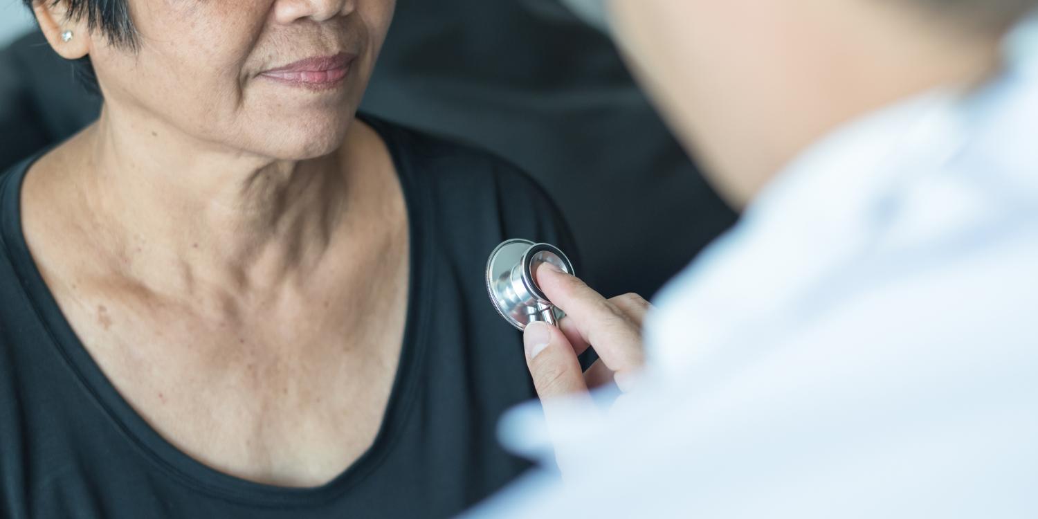 Woman with stethoscope