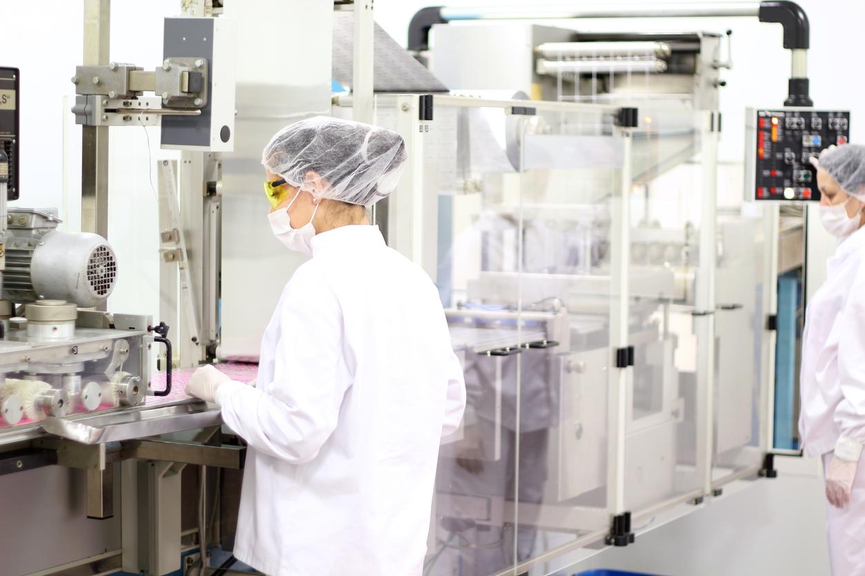 Women working in drug factory