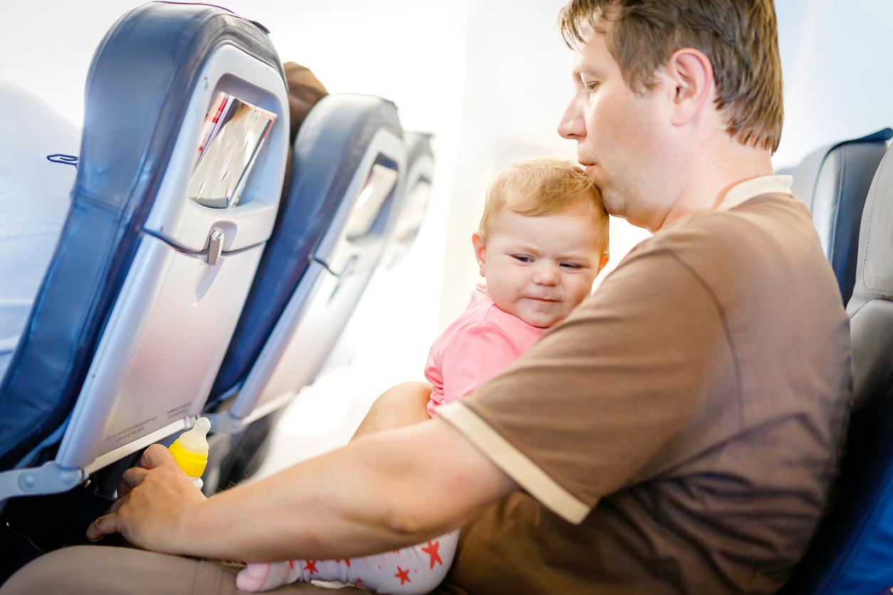 baby on a plane