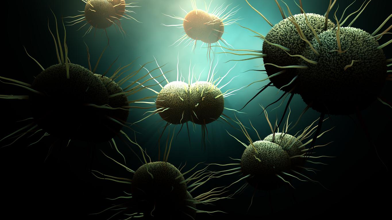 Gonorrhea bacteria illustration