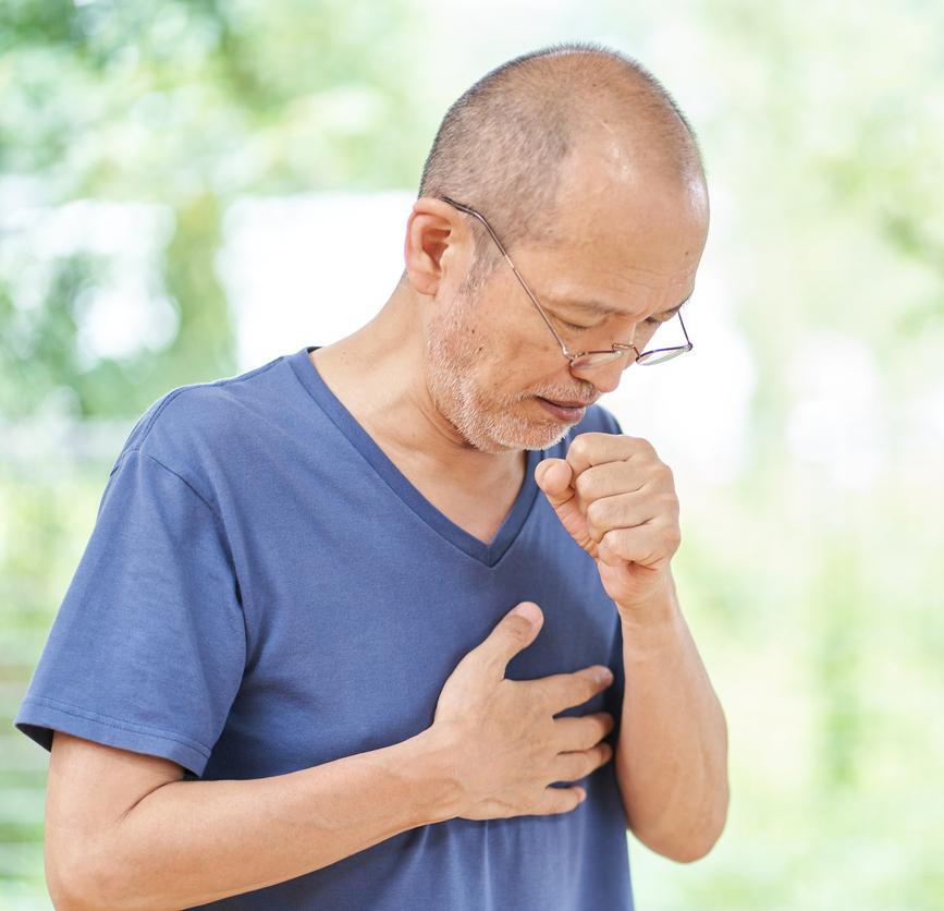 Man with cough