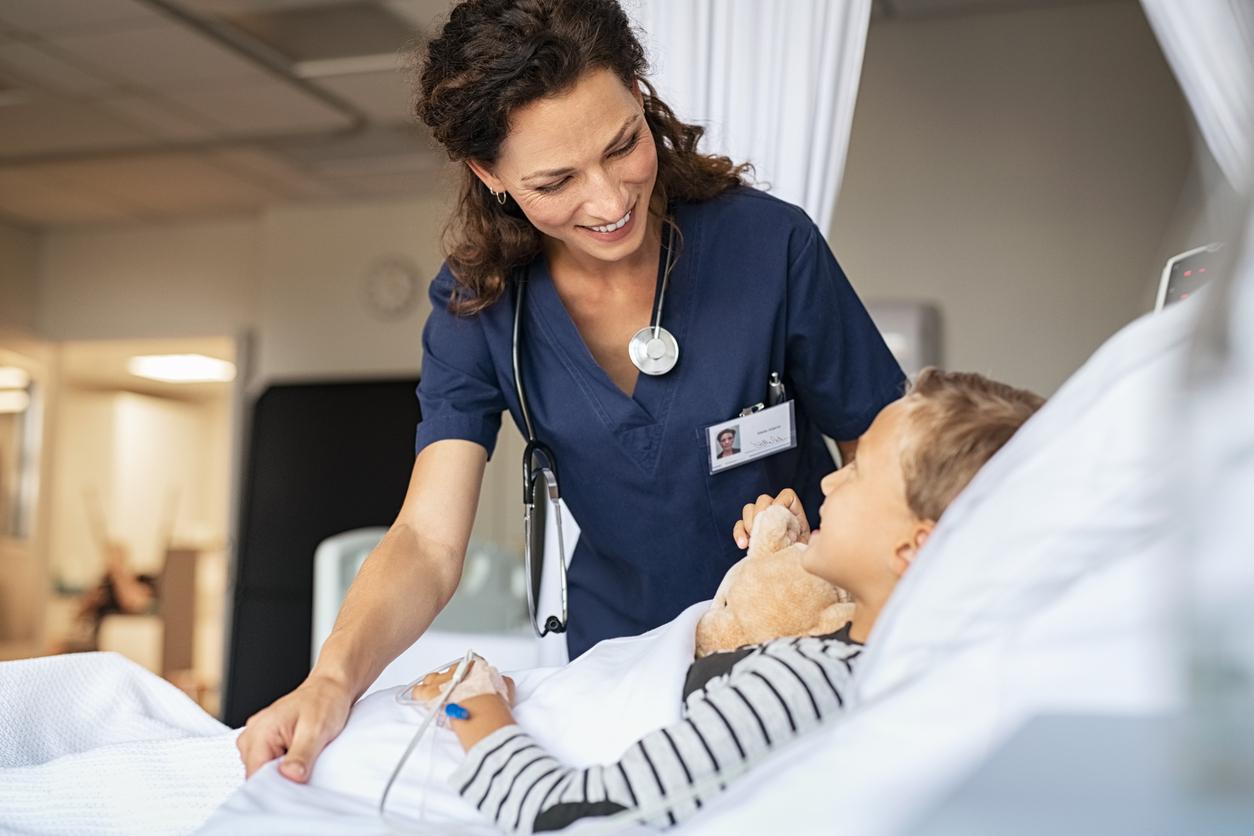 nurse and child