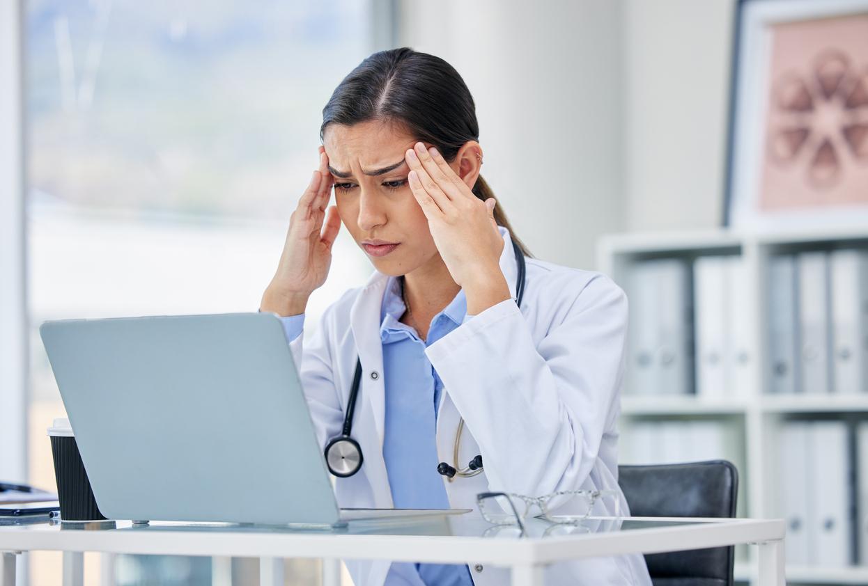 stressed doctor 