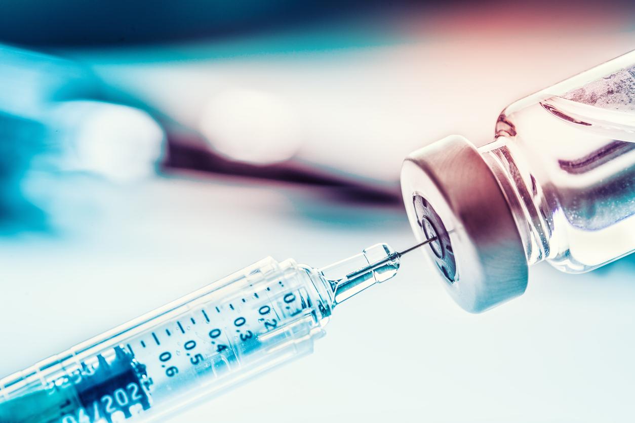 syringe and vial