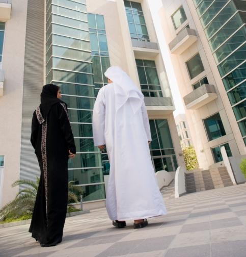 Arab man and woman
