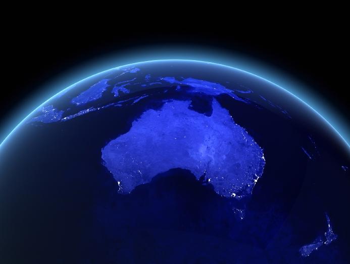 Australia satellite photo