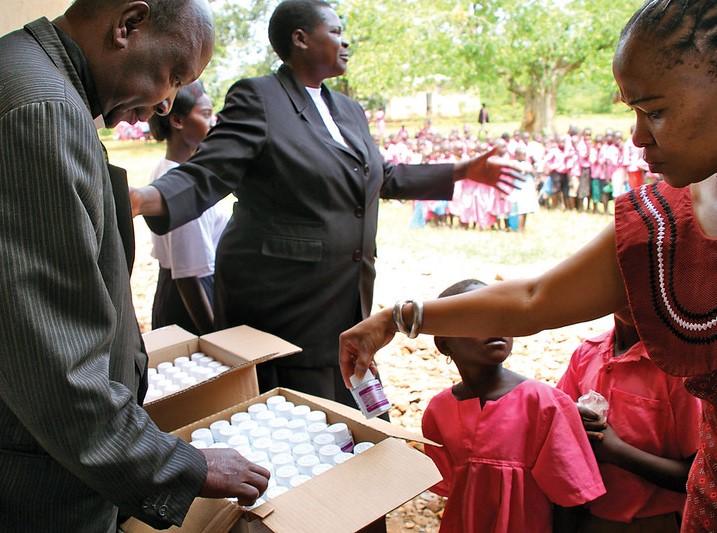 Distribution of azithromycin in Africa