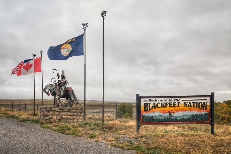 Blackfeet Nation welcome sign