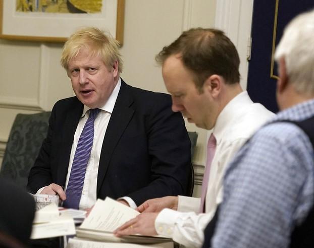 UK Prime Minister Boris Johnson in meeting