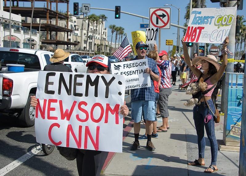 California pandemic protesters