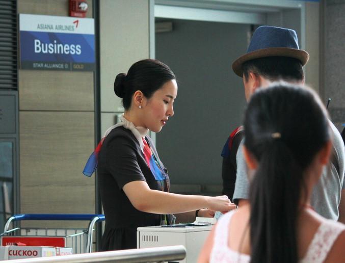Check-in at Incheon International Airport