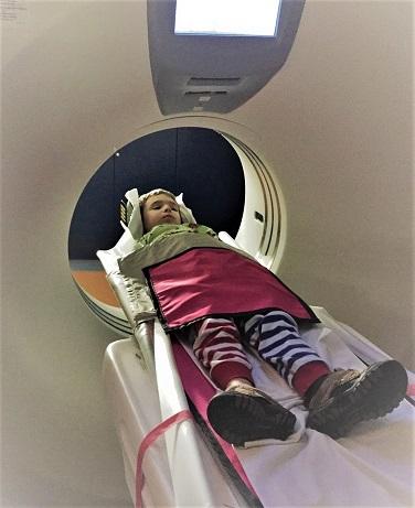 Child getting MRI