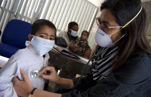 Child with TB and doctor